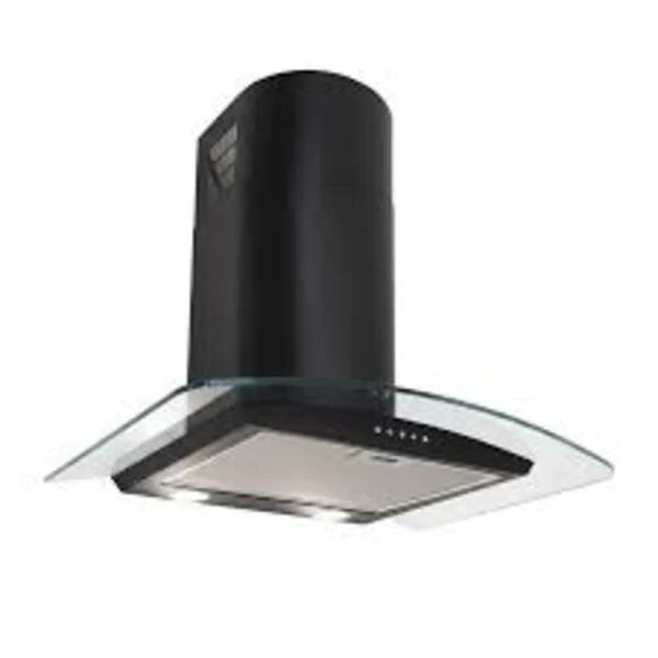 Luxair CVD Premium 90cm Curved Glass Cooker Hood - Black | LA-90-CVD-BLK