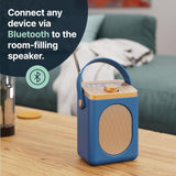 Majority Little Shelford Portable DAB/DAB+ & FM Radio - Blue | LSHDABMIDUK