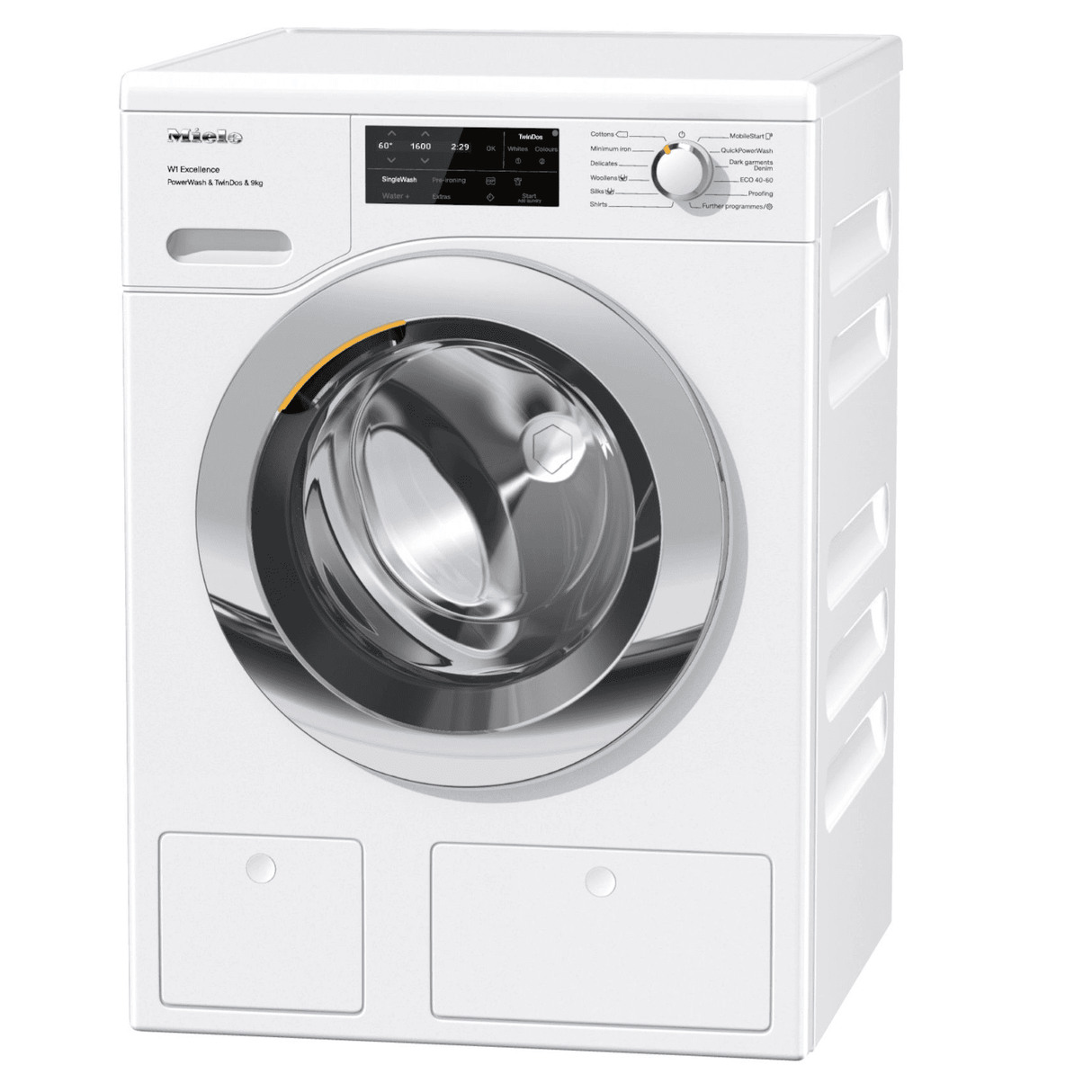 Miele Front-loading washing machine, 9kg, Graphite Grey Door | Chrome Edition | WEJ 885