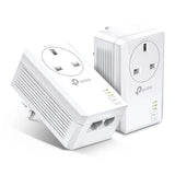 TP Link AV1000 2-Port Gigabit Passthrough Powerline Starter Kit | TL-PA7027PKIT
