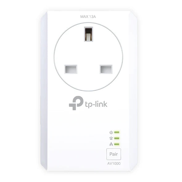 TP Link AV1000 2-Port Gigabit Passthrough Powerline Starter Kit | TL-PA7027PKIT