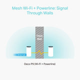 TP-Link Deco P9 Hybrid Mesh Whole Home Wi-Fi Extender 3pk | DECOP9 3PK