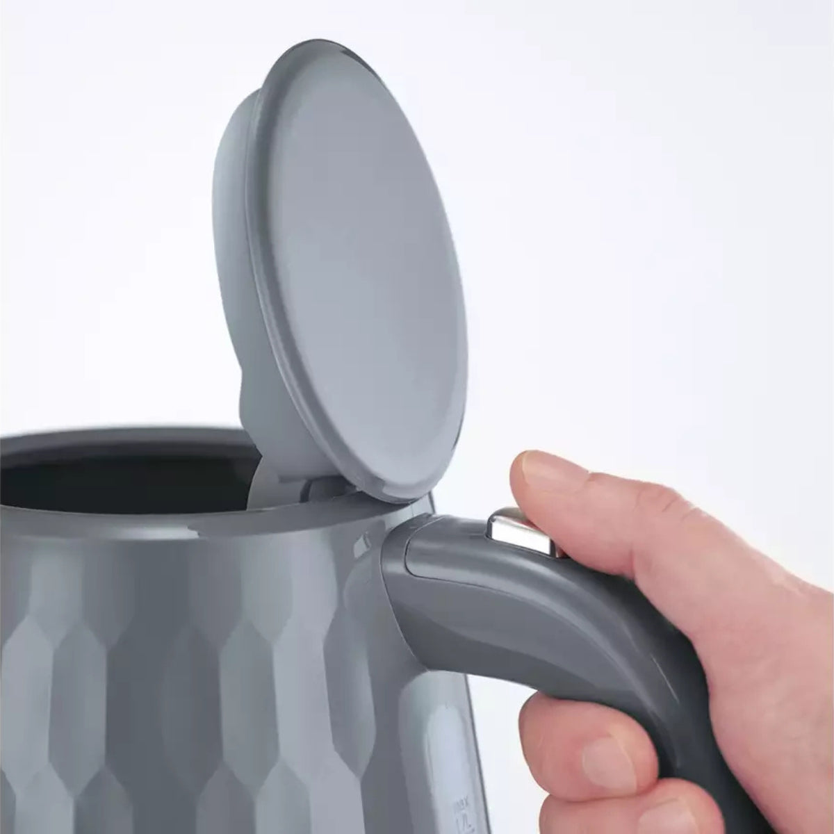 Russell Hobbs Honeycomb Electric 1.7L Cordless Kettle Grey | 26053
